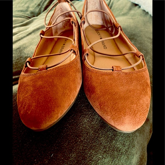 COPY - Lucky Brand Aviee Lace Up Flat - Picture 3 of 6